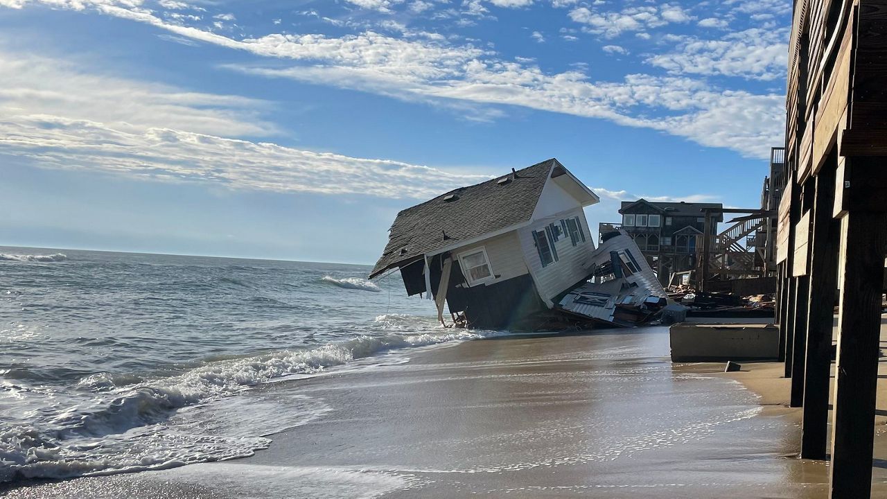 Debris from a Rodanthe beach house that collapsed into the Atlantic Ocean prompted a warning to beachgoers. (Photo: National Park Service)