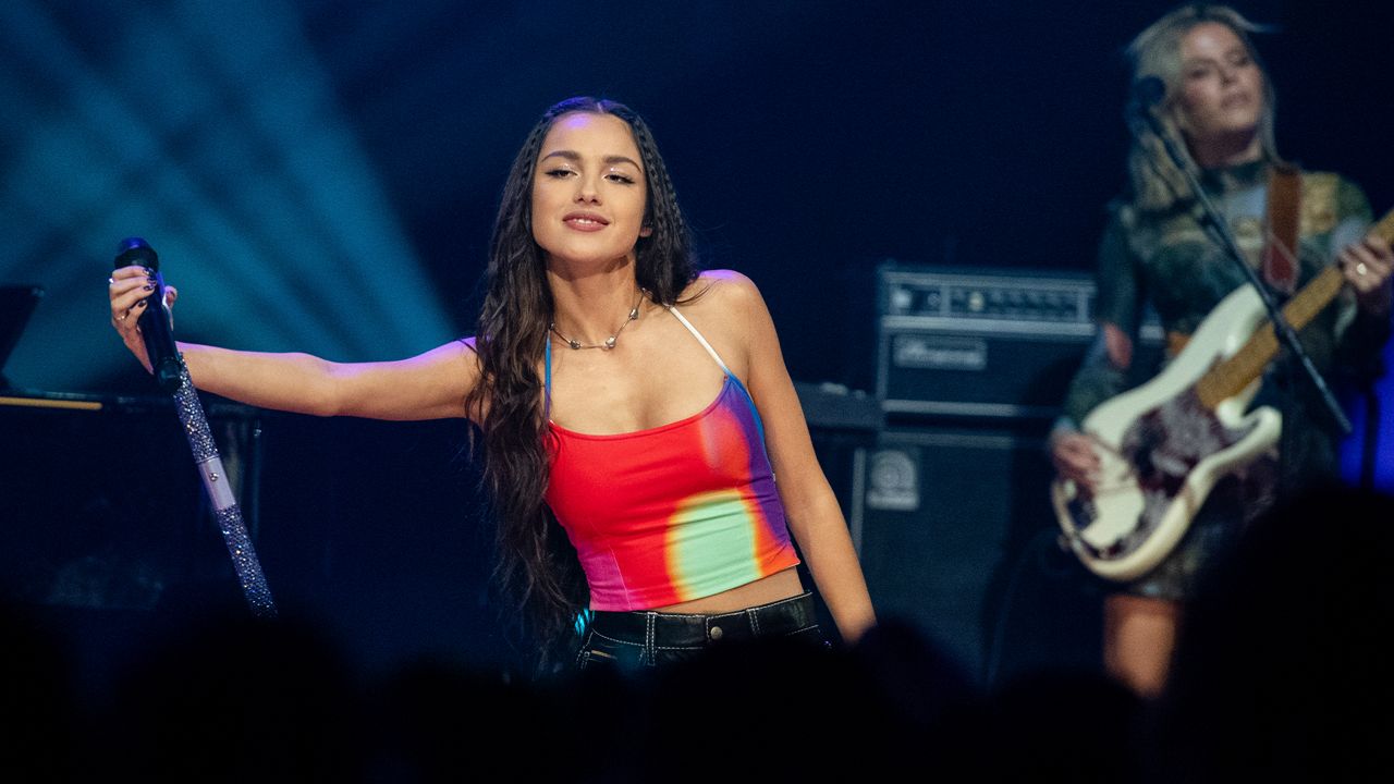 Olivia Rodrigo performs in concert during a taping of the "Austin City Limits" TV show at ACL Live on Saturday, Oct. 2, 2021, in Austin, Texas. (Photo by Amy Harris/Invision/AP)