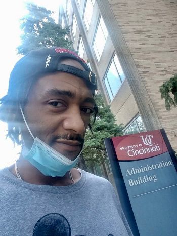 CTAP student Ron Lewis poses outside a building on the University of Cincinnati campus (Provided: Ron Lewis)