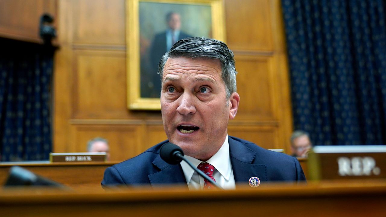Rep. Ronny Jackson, R-Texas, questions Secretary of State Antony Blinken during a House Foreign Affairs Committee hearing on Capitol Hill in Washington, April 28, 2022. (AP Photo/Carolyn Kaster, File)