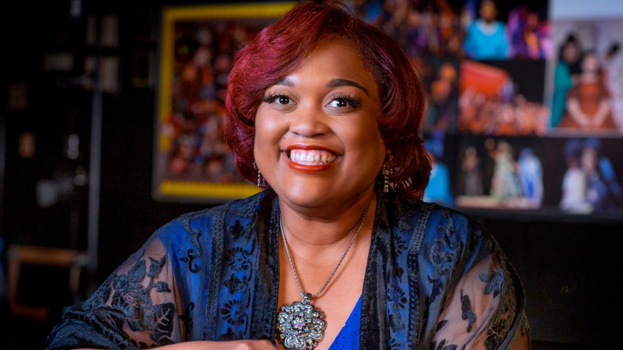 Roshunda Jones-Koumba, a drama teacher at G. W. Carver Magnet High School in Houston, appears in an undated photo. Jones-Koumba will receive the 2022 Excellence in Theatre Education Award. (Rick Armstrong/Tony Awards via AP)