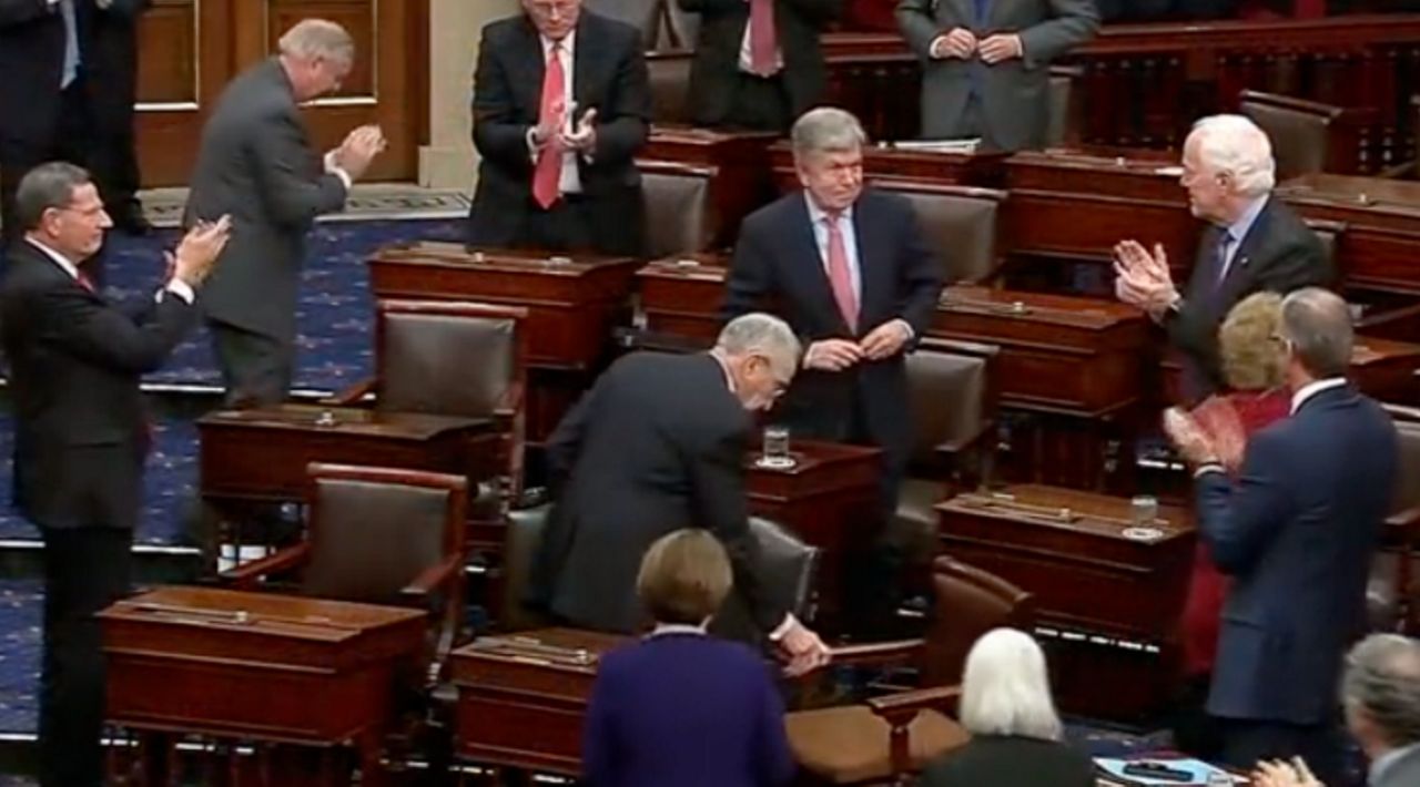 Sen. Roy Blunt makes his final speech in the Senate (Courtesy: Senate)