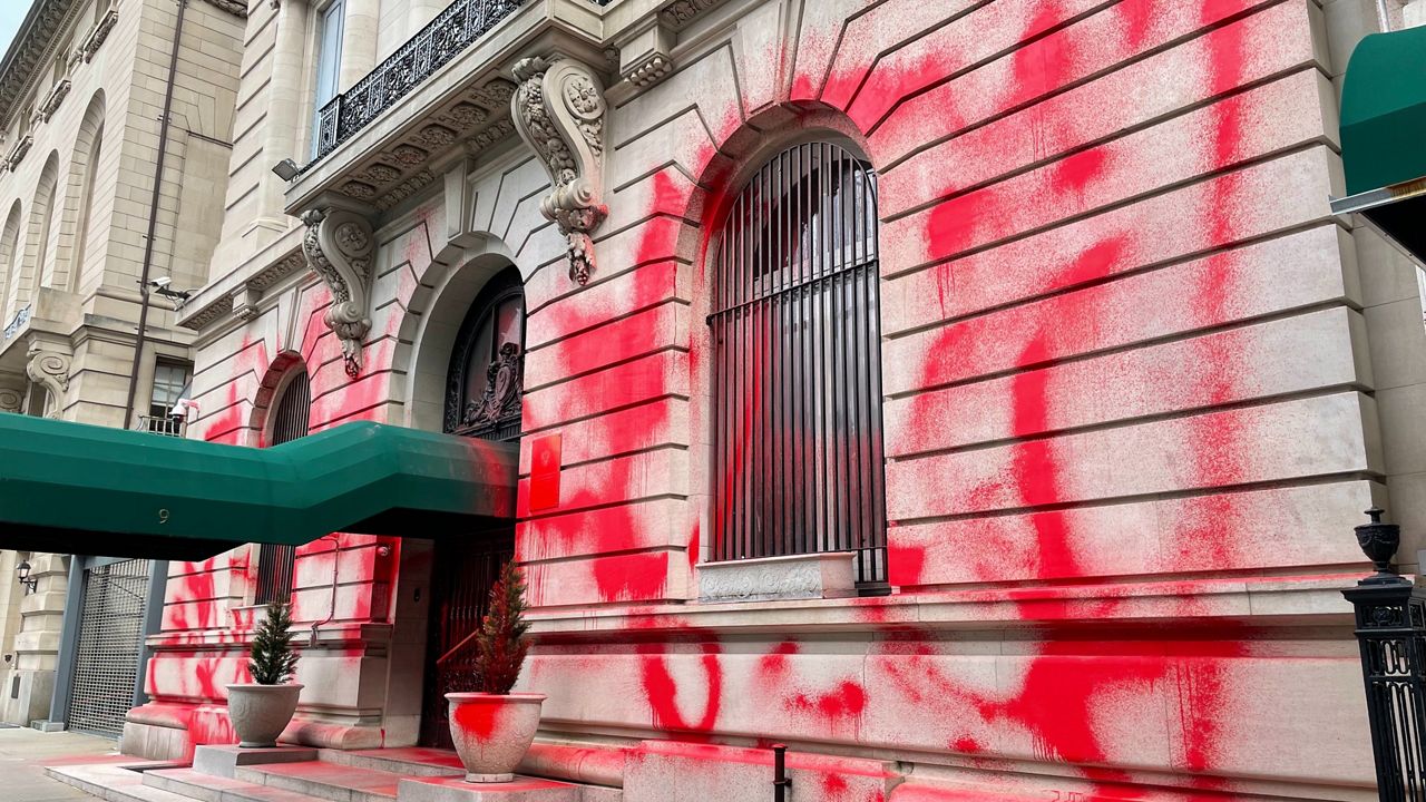 russian consulate vandalized 