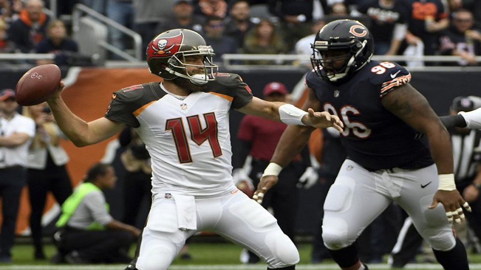 The Bears defense harassed Ryan Fitzpatrick before Jameis Winston took over to start the second half on Sunday.