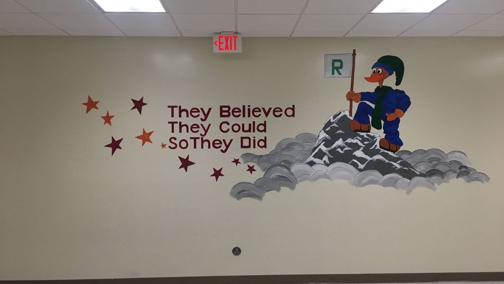 One of the murals inside Rymfire Elementary School in Flagler County. (Tim Ruddy, Viewer)