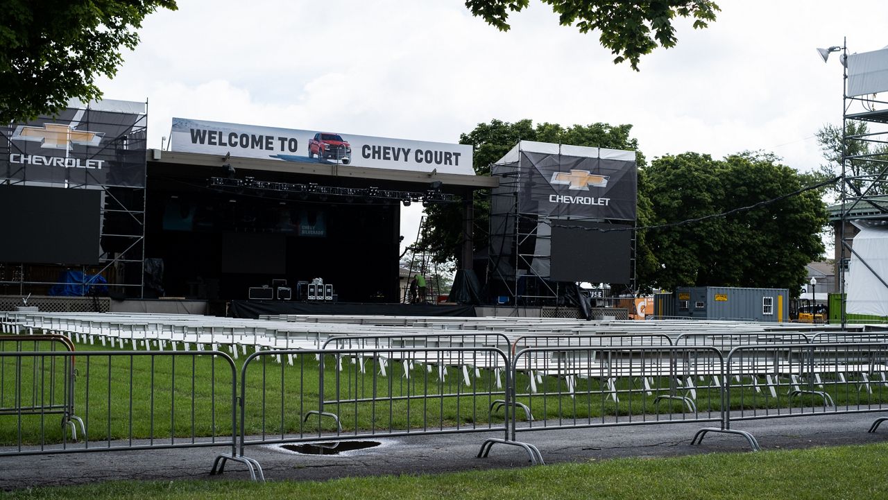 Chevy Court concert stage