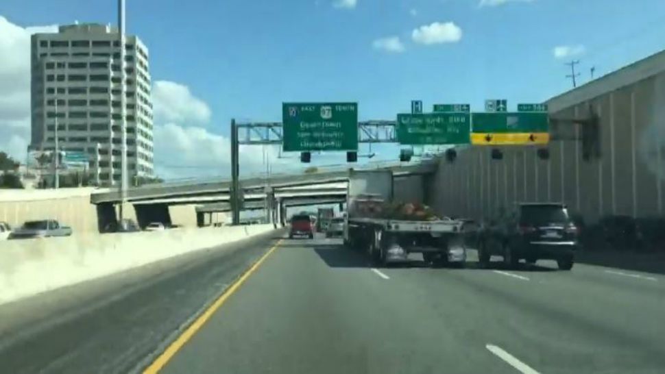 Traffic moves through San Antonio in this file image. (Alese Underwood/Spectrum News)