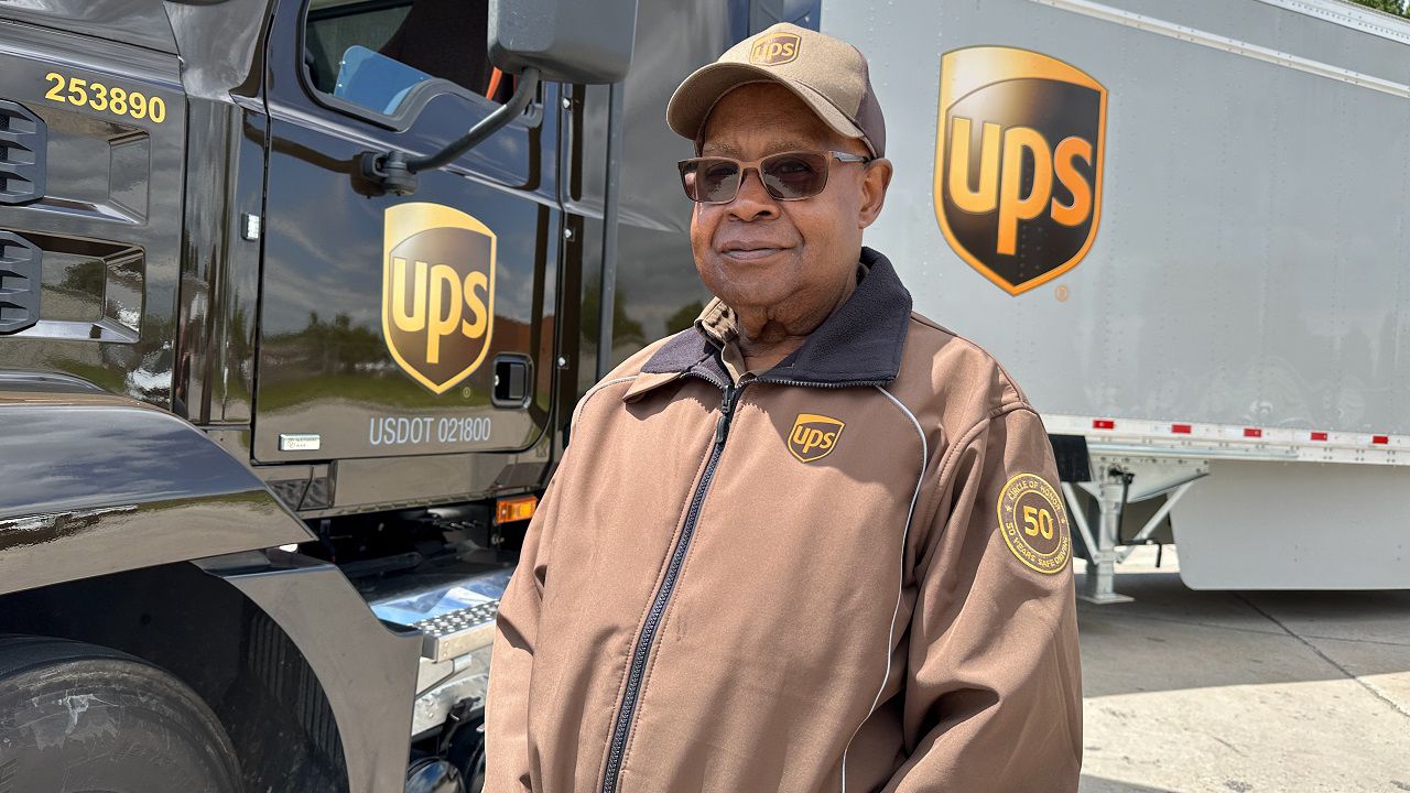 UPS driver recognized for 50-year safe driving record