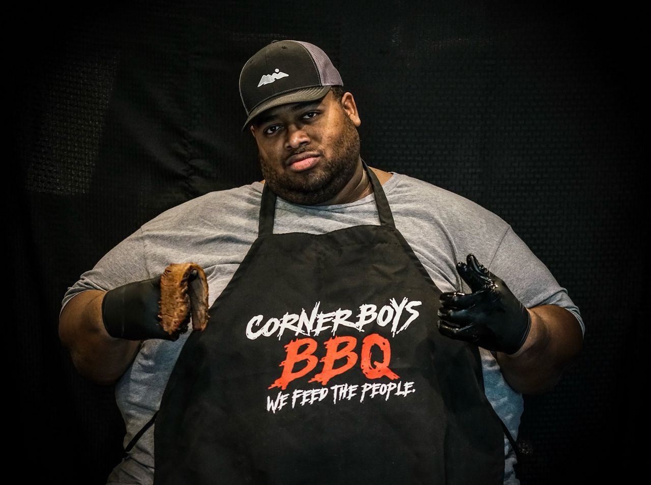 James Sampson opened his food truck business Corner Boys BBQ in 2015. (Spectrum News 1/Patrick Thomas)