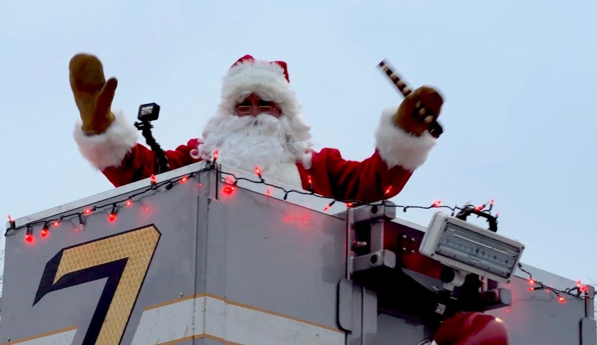 Santa visits patients at American Family Children’s Hospital