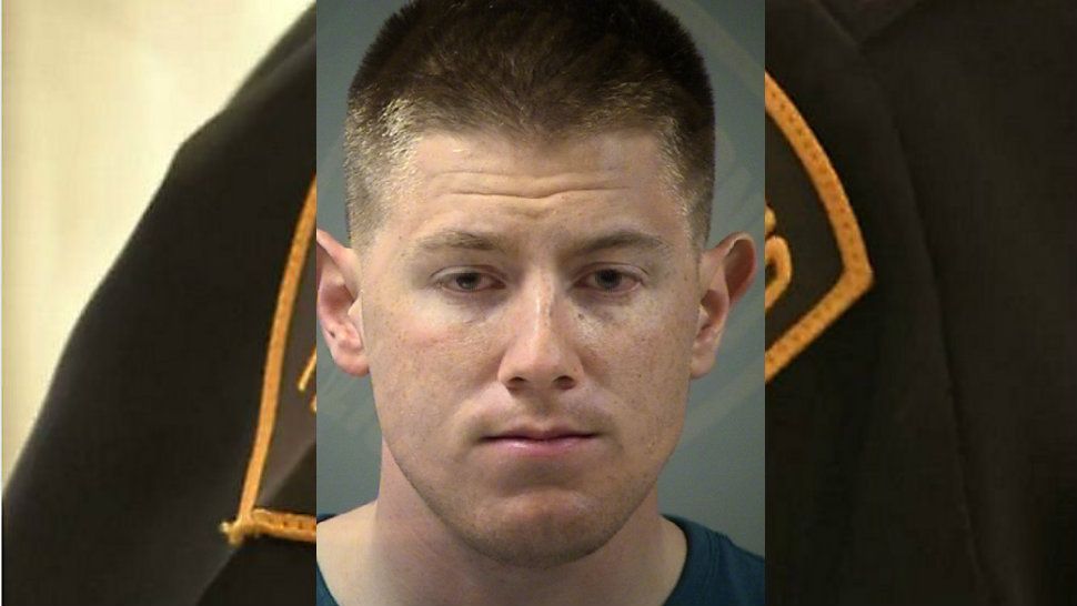 Michael Sepanski, a San Antonio police officer, appears in this booking photo from June 4, 2018. (SAPD)