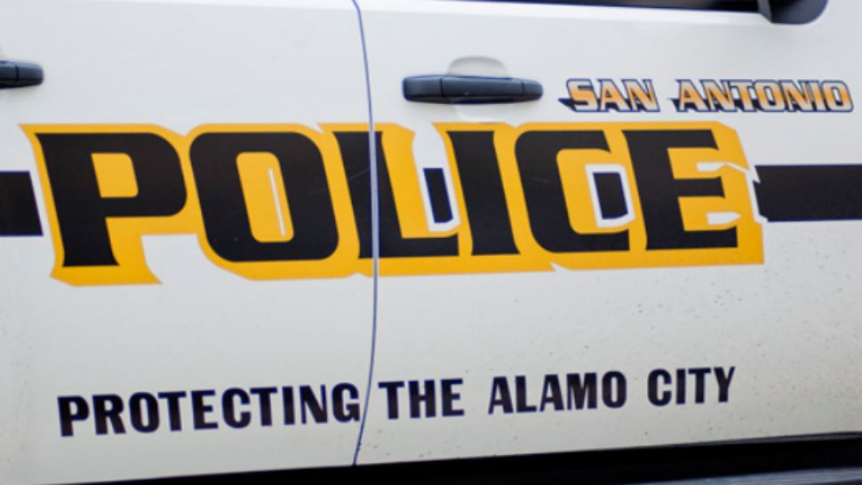 FILE-Zoomed in SAPD logo on police SUV. 