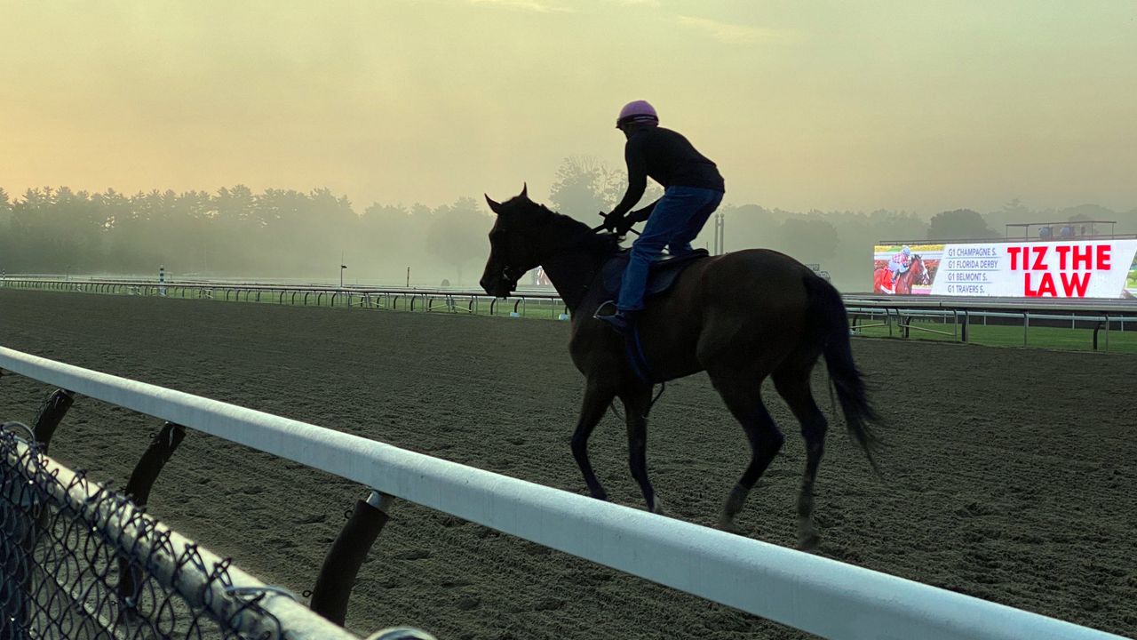 Back at the track Saratoga Race Course back fans