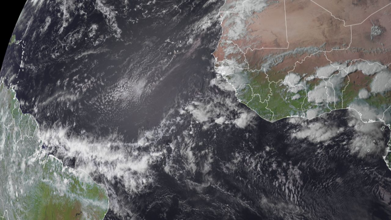 Satellite view of tropical wave