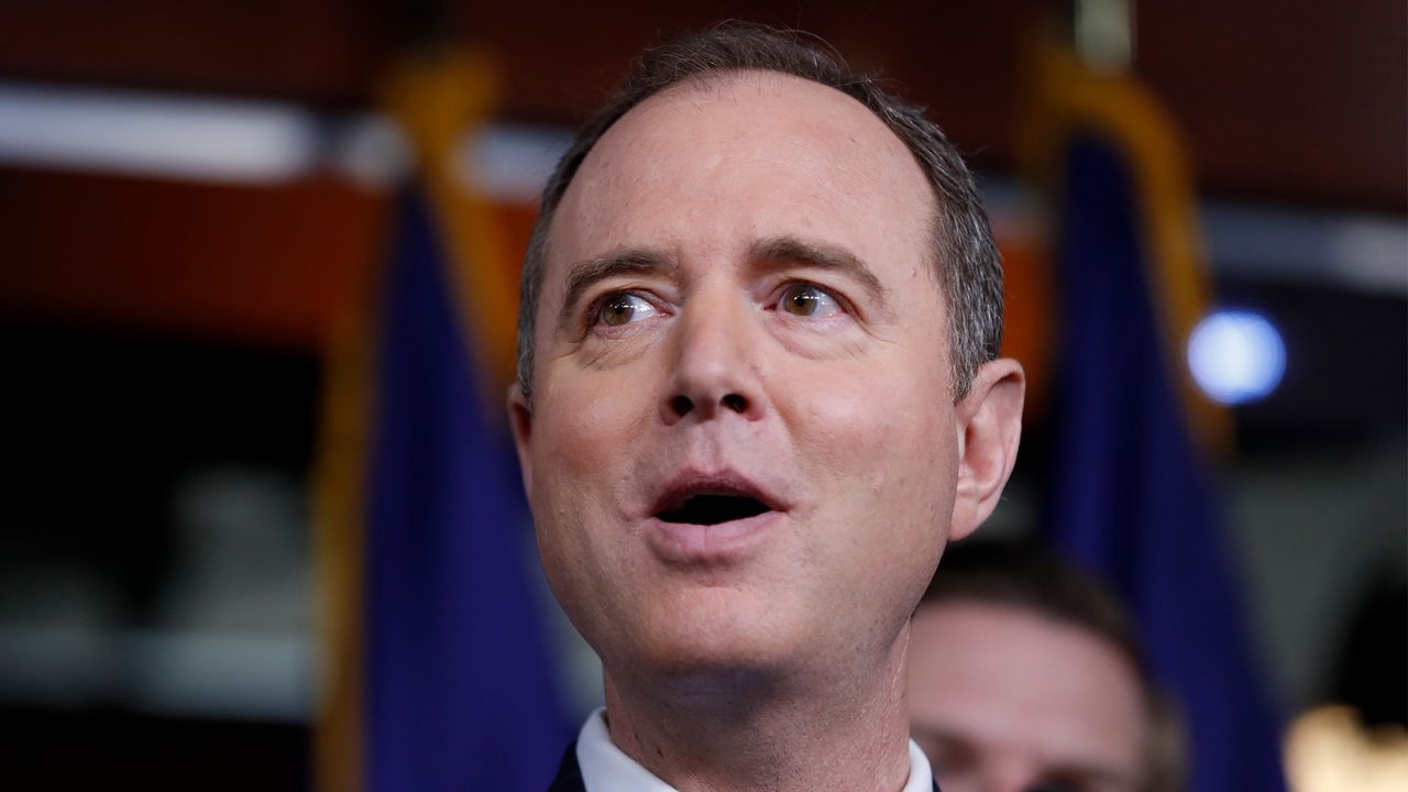 Rep. Adam Schiff, D-Calif., ranking member of the House Intelligence Committee, speaks during a news conference on Capitol Hill in Washington, Wednesday, May 17, 2017. (AP Photo/Alex Brandon)