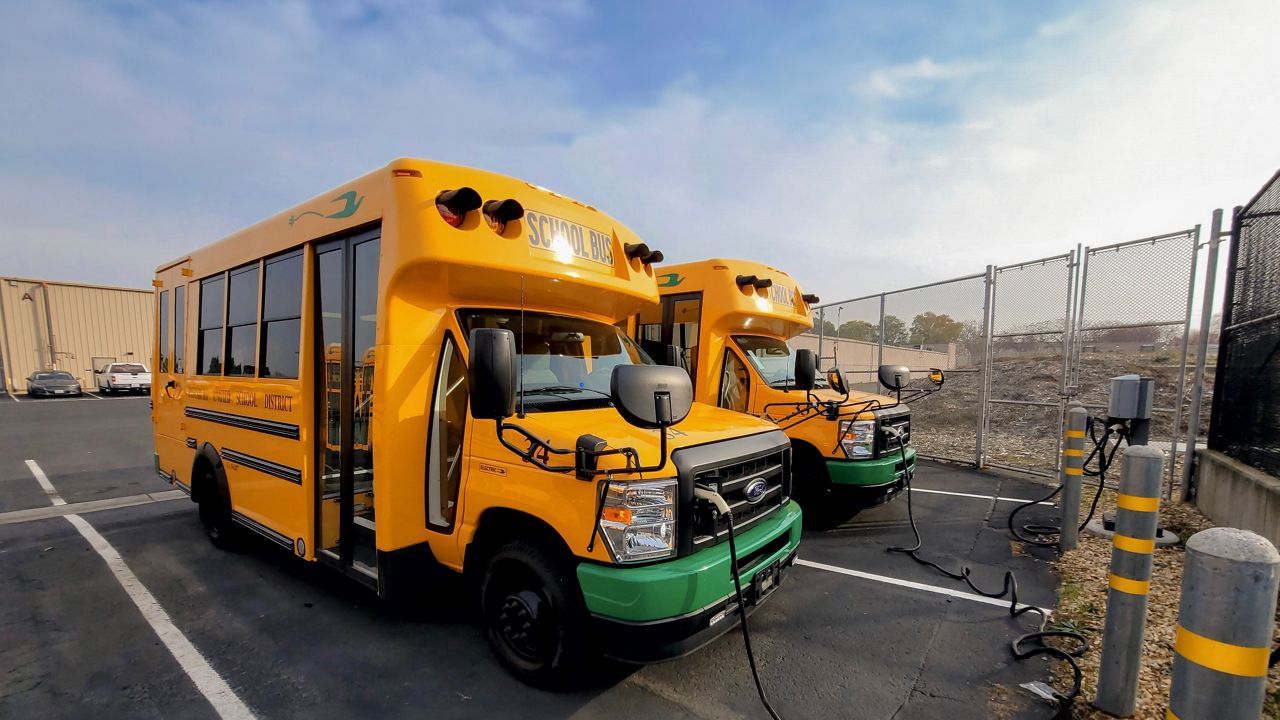 Bidirectional electric school bus charging