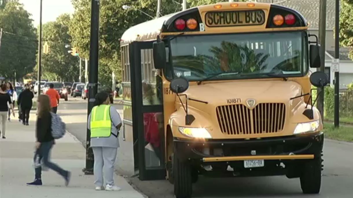 School bus unloading children (Spectrum News file image)