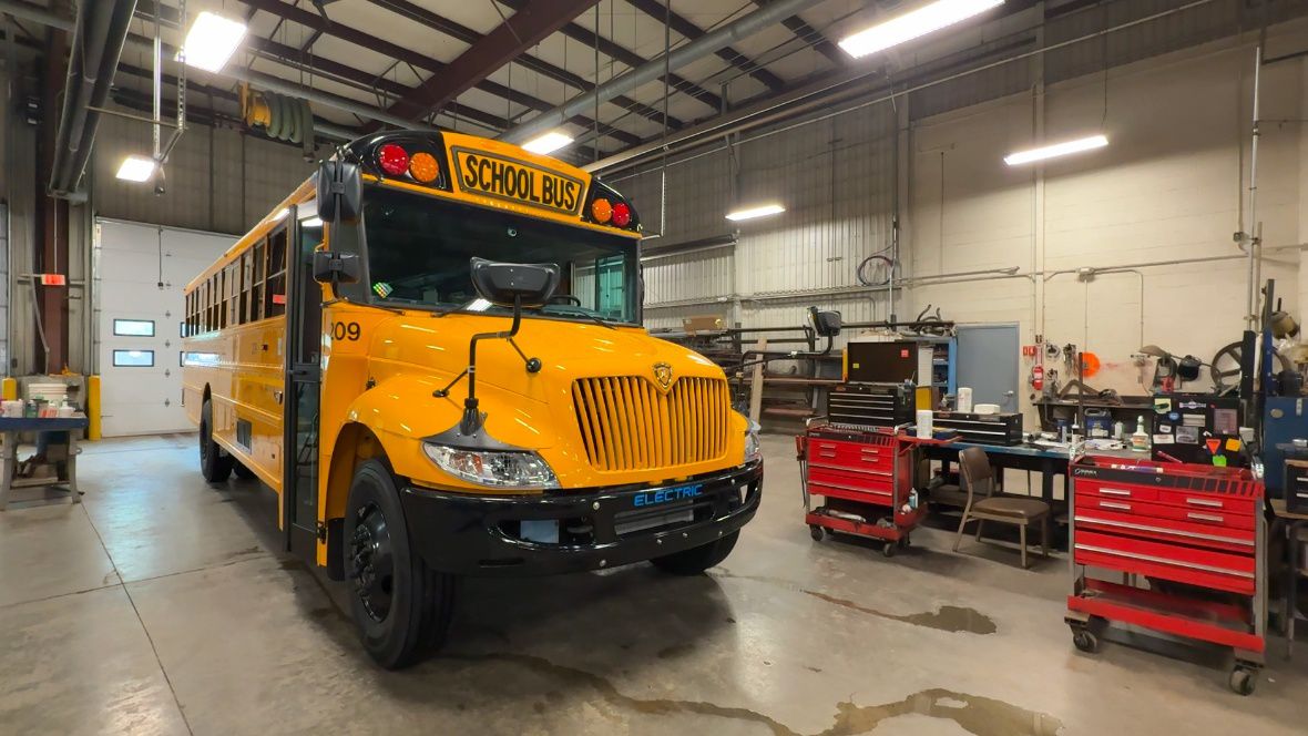 A new EV school bus