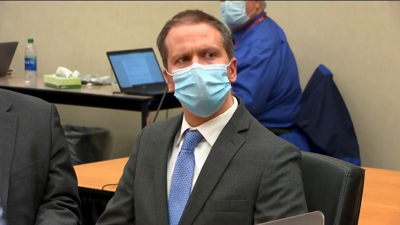 FILE: Former Minneapolis police Officer Derek Chauvin listens to verdicts at his trial. (Court TV via AP, Pool, File)