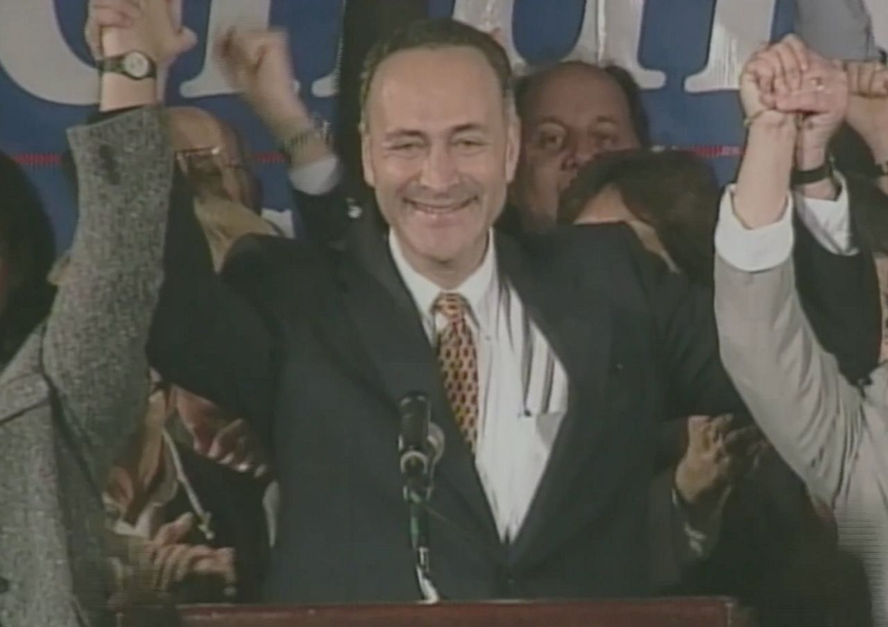 A photo of Schumer during the 1998 campaign.