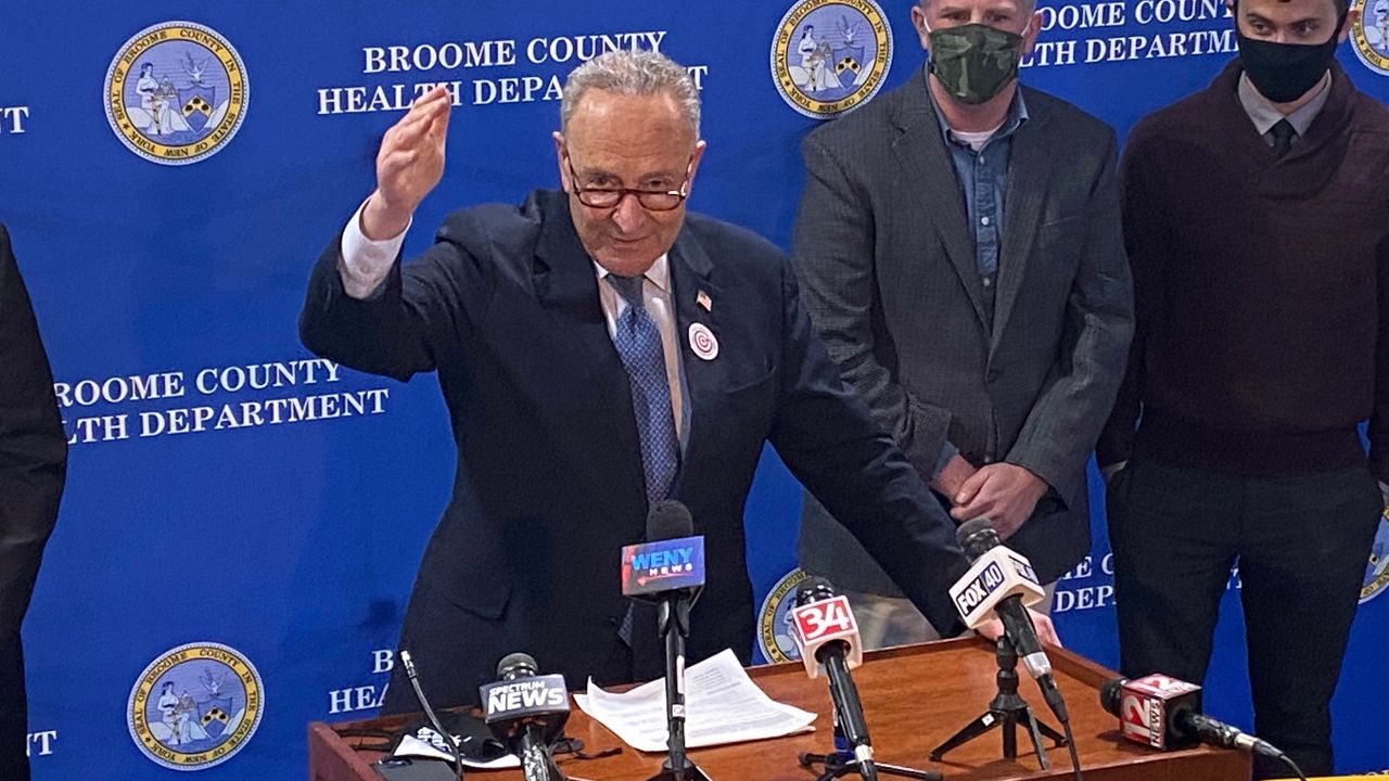 Schumer: American Rescue Plan Gives 0M to Broome, Tioga Counties