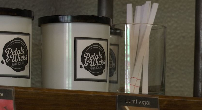 Instead of smelling the candle, each customer can smell the scent off of a disposable scent stick.
