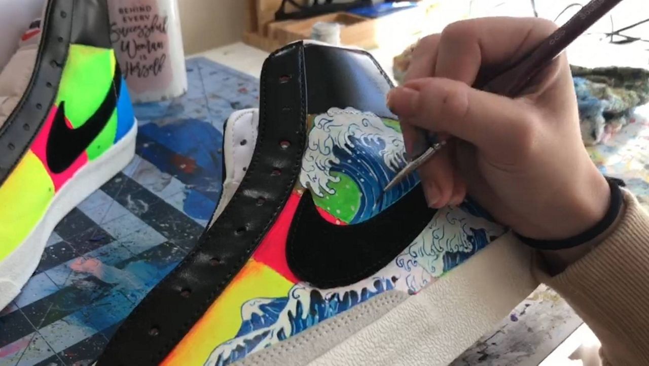Tik Tok Shoe Painting Trend in Action - The Collegiate Live