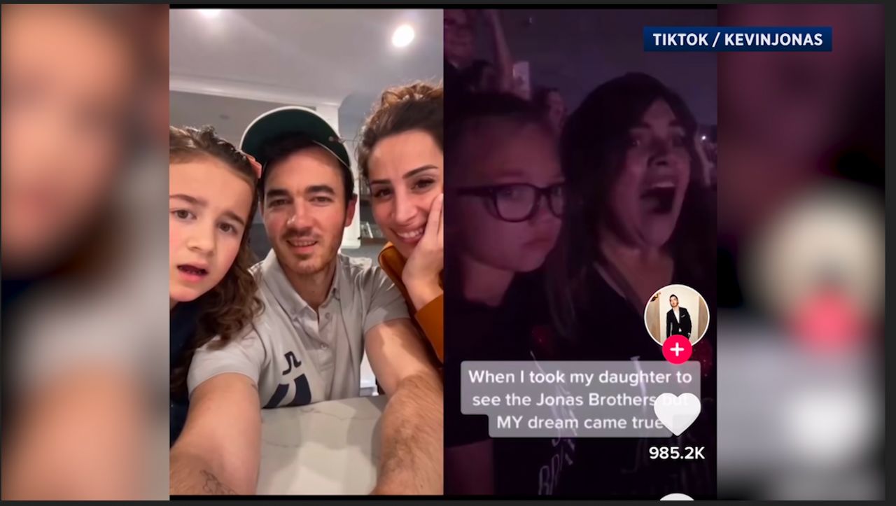 Woman goes viral after Jonas Brothers share her video