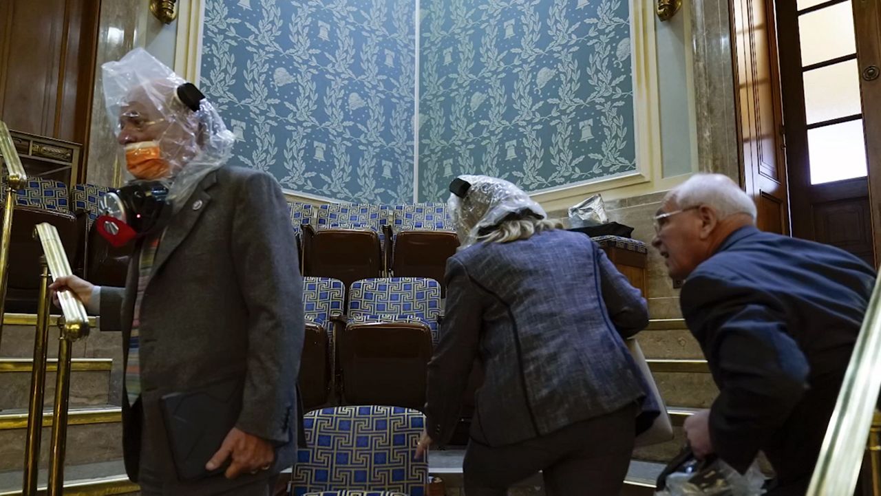 Lawmakers hiding on Jan. 6
