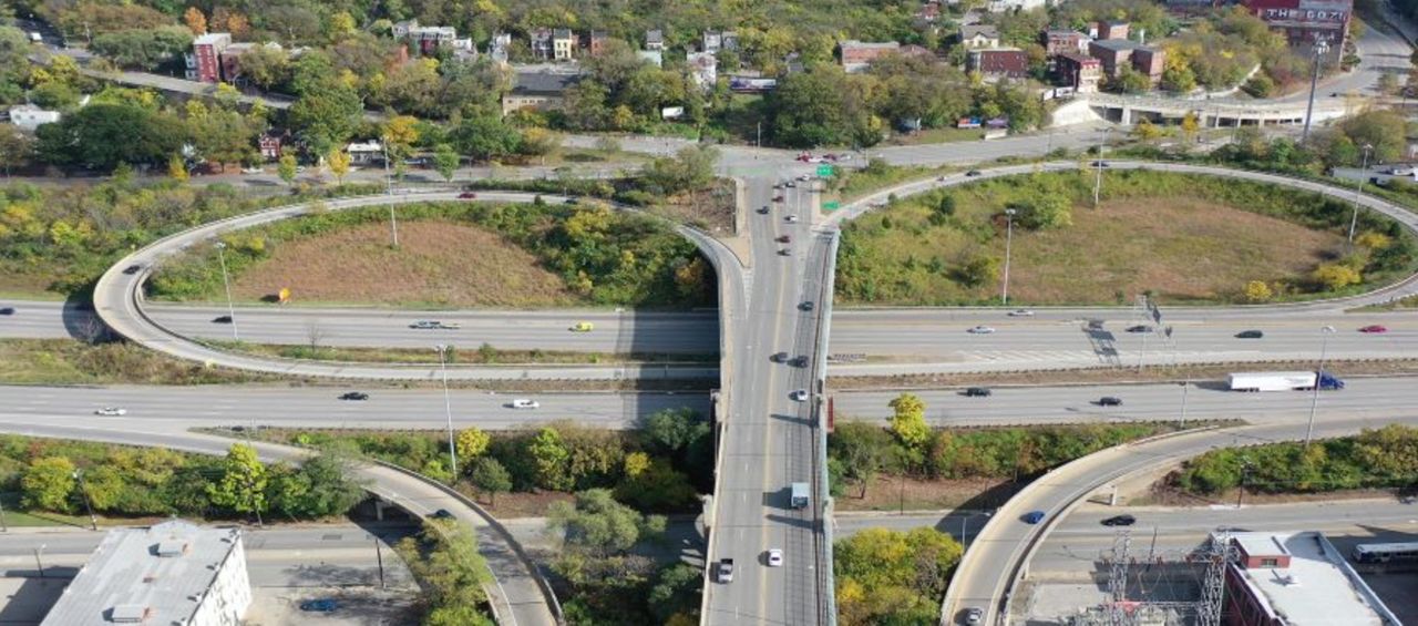 The Western Hills Viaduct is a key connector between downtown Cincinnati and the western portions of Hamilton County. (Photo courtesy of the City of Cincinnati)