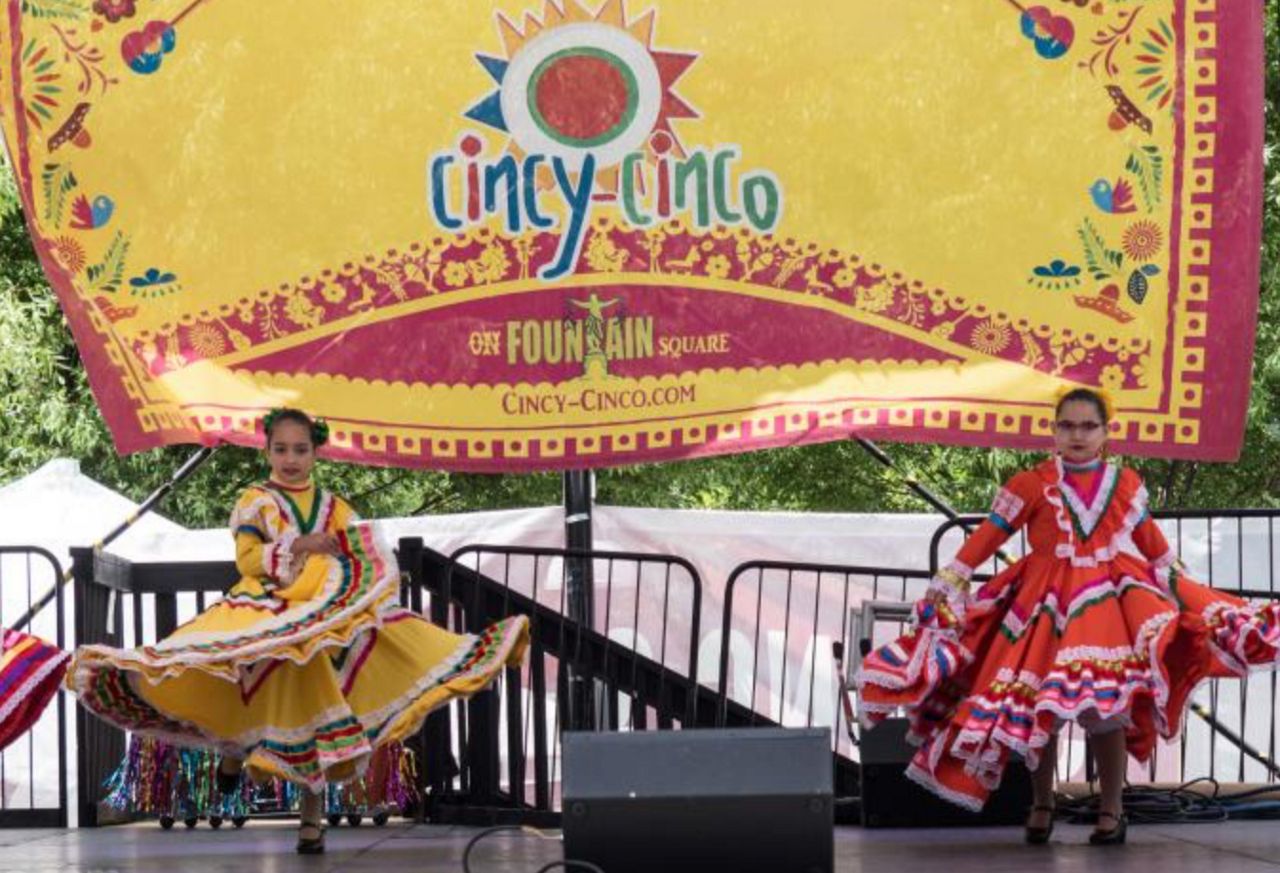 Children perform at the Cincy-Cinco Latino Festival in downtown Cincinnati. (Photo courtesy of Cincinnati USA Regional Chamber)