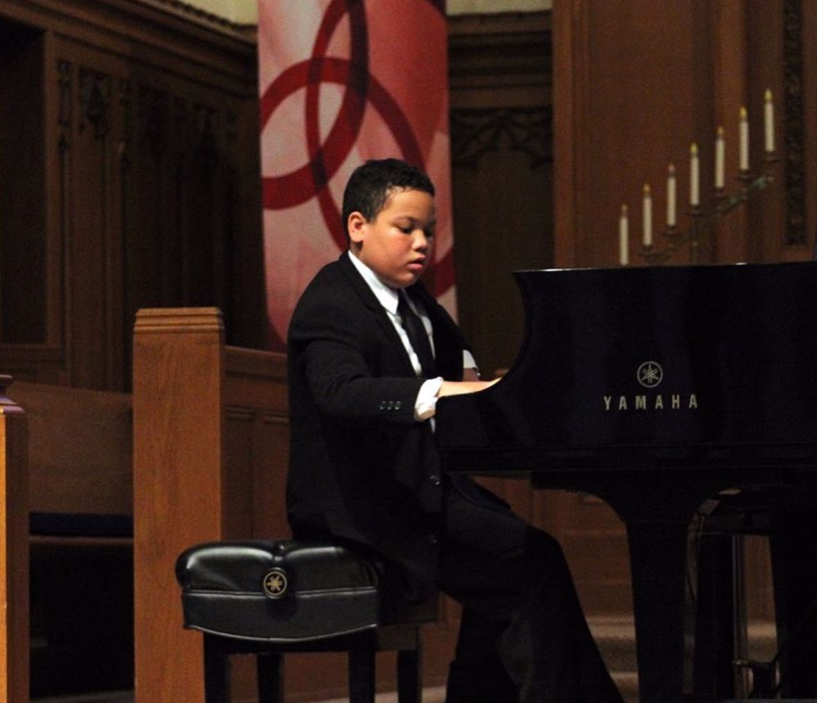 Young artist Joshua Mhoon will attend Art of the Piano. This is a photo of him performing in 2016. (Photo courtesy of Joshua Mhoon)