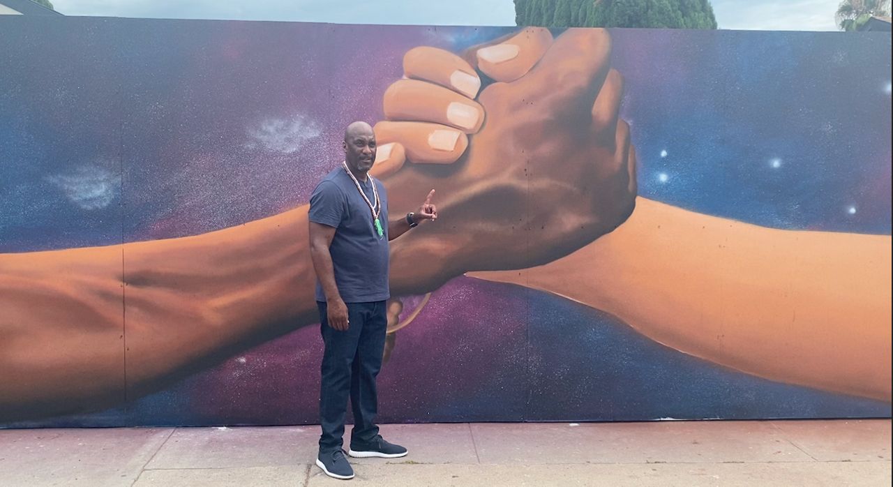 Watts mural inspires Black and brown unity