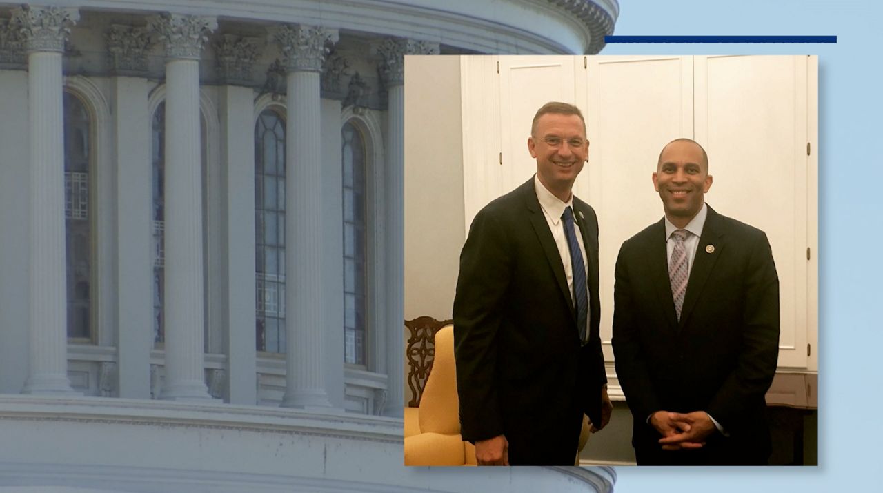 Rep. Hakeem Jeffries and Rep. Doug Collins, a Georgia Republican. (Photo courtesy of Rep. Hakeem Jeffries' Instagram)