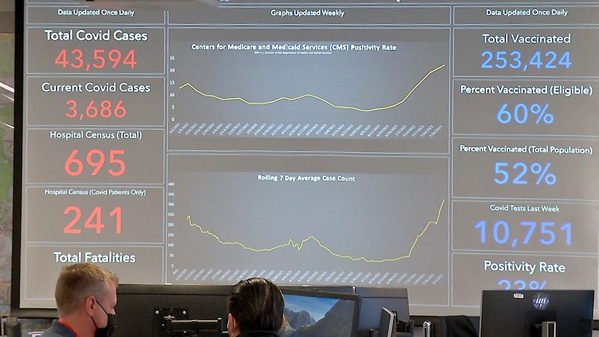 Seminole County leaders have reestablished the county's coronavirus dashboard, after it was taken down when COVID-19 cases dropped ahead of the Delta variant resurgence. (Spectrum News 13/Dan Messineo) 