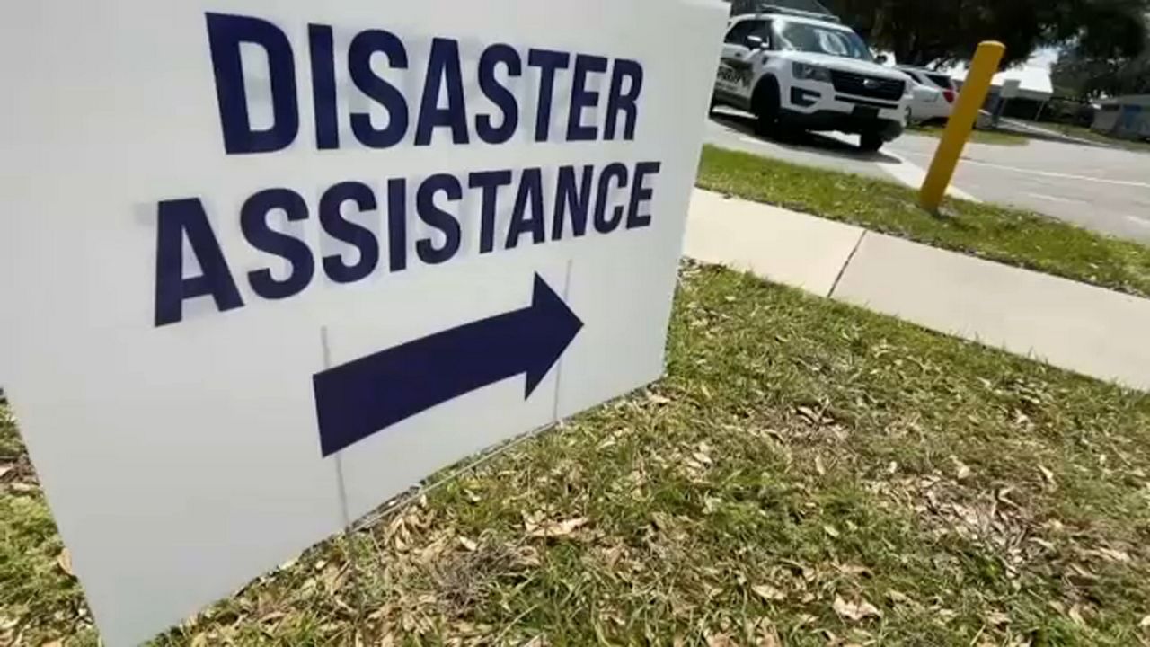 FEMA assistance sign in Seminole County. (Spectrum News 13 file photo)