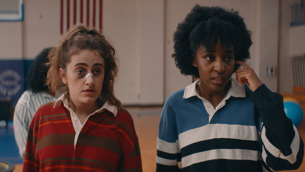 Pictured here are stars Rachel Sennott and Ayo Edebiri in “Bottoms,” which will be featured at Outfest LA 2023. (Photo courtesy of Metro-Goldwyn-Mayer)