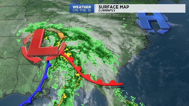 Current surface map