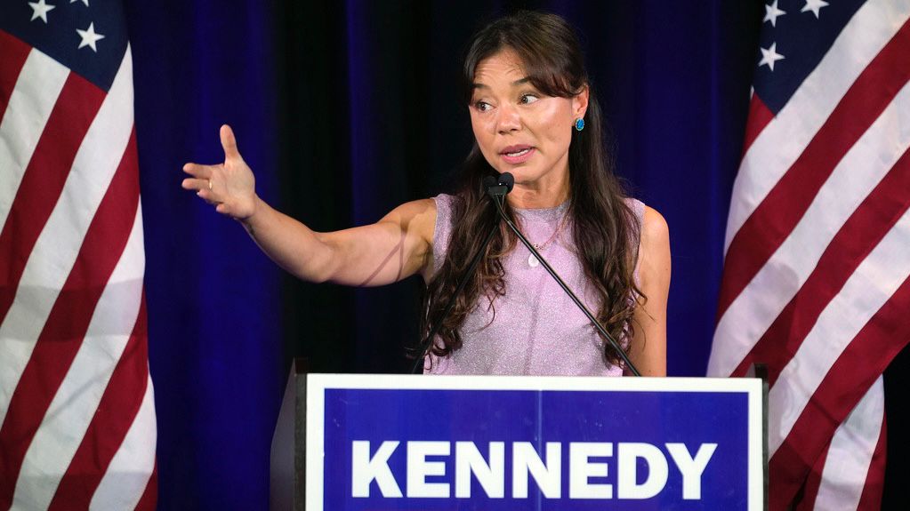 Independent vice presidential candidate Nicole Shanahan (AP Photo/Eric Gay, File)