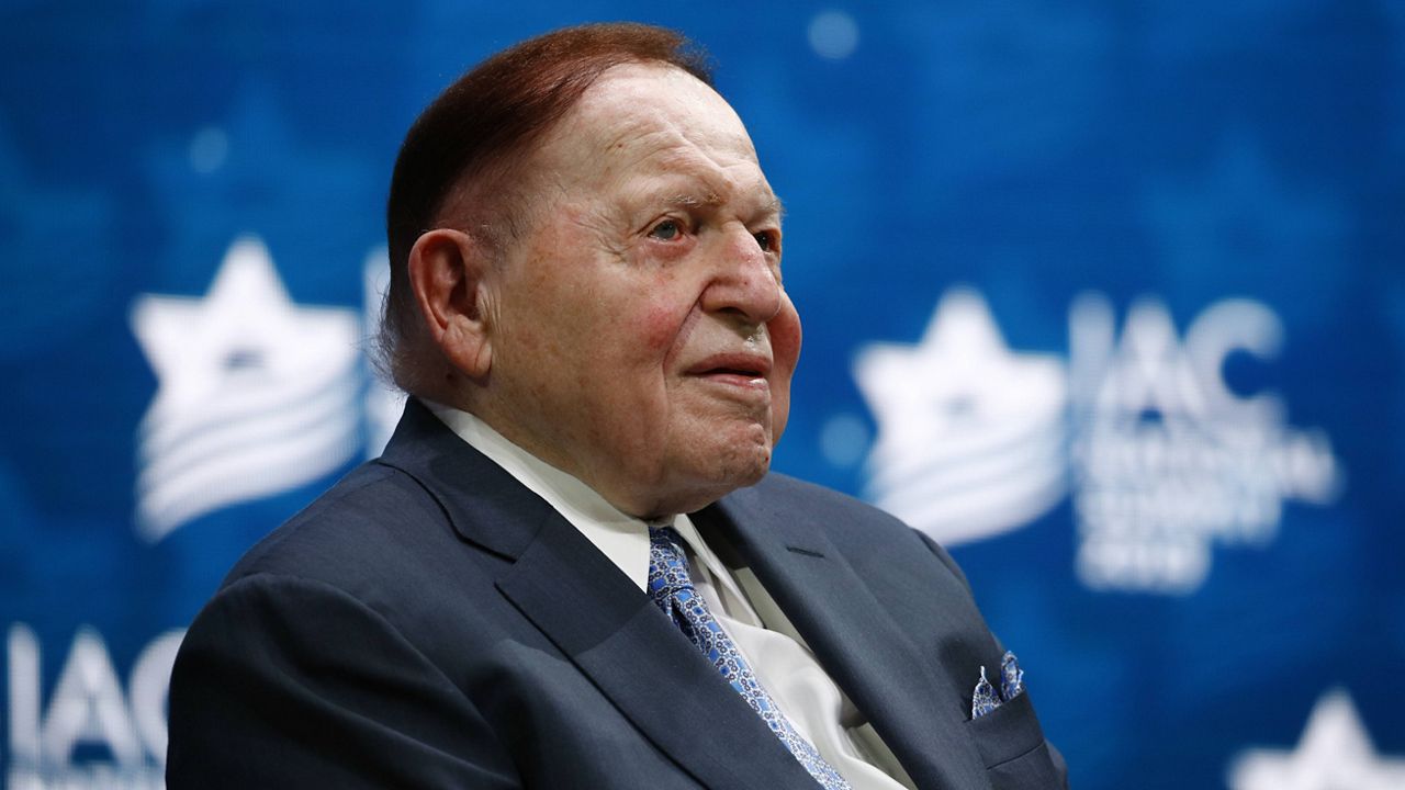 Sheldon Adelson in December 2019 (AP Photo/Patrick Semansky, File)