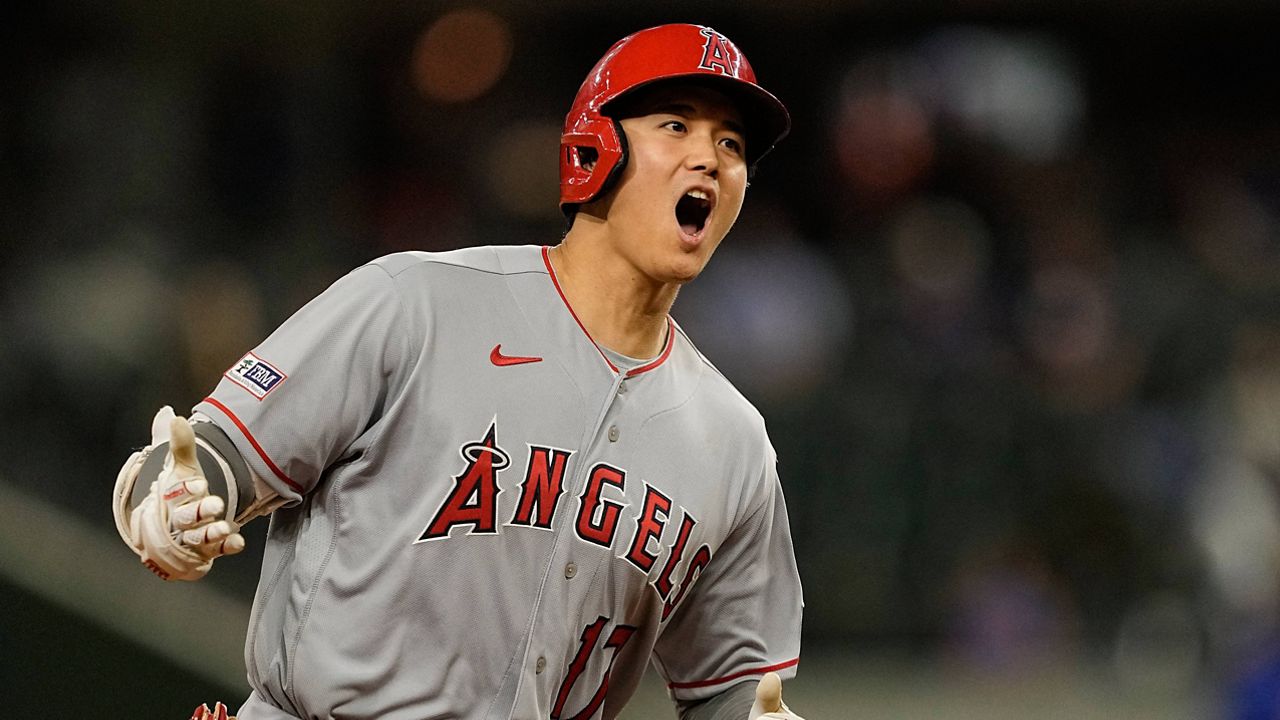 Ohtani's 2nd HR leads off 12th as Angels rally for 9-6 win at Rangers