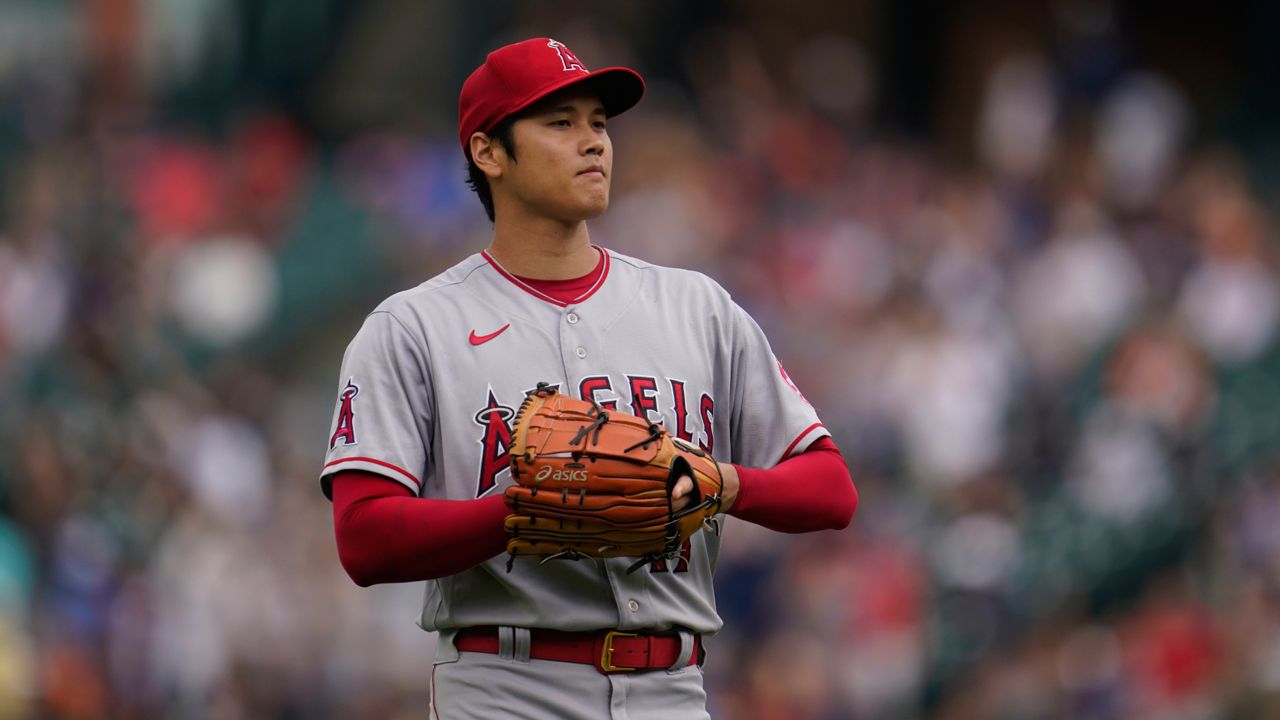 Ohtani goes 0 for 4 in season debut as Angels beat Tigers