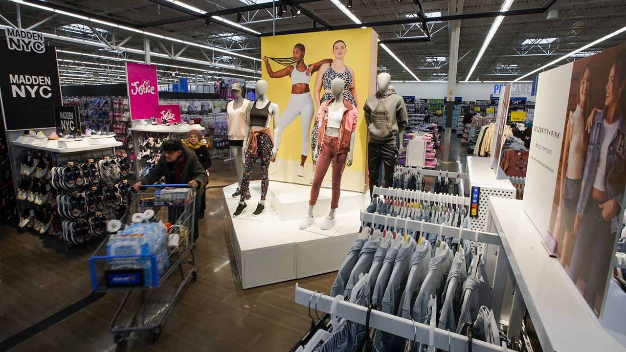 Customers walk around the Walmart Supercenter in North Bergen, N.J., on Feb. 9. (AP Photo/Eduardo Munoz Alvarez)