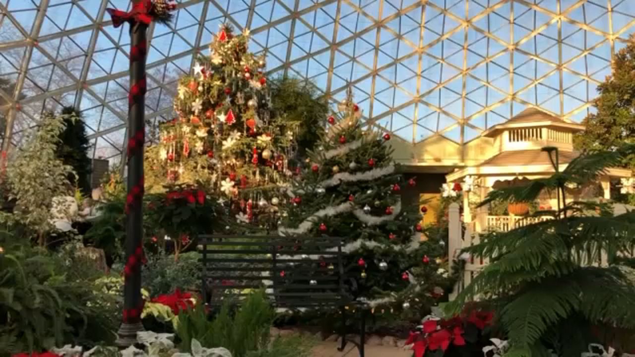 The Domes Holiday Garden Show runs through January, 5, 2020, at the Mitchell Park Horticultural Conservatory.