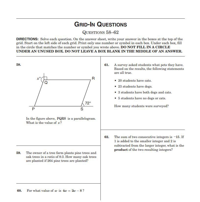 9th grade shsat practice test 2017