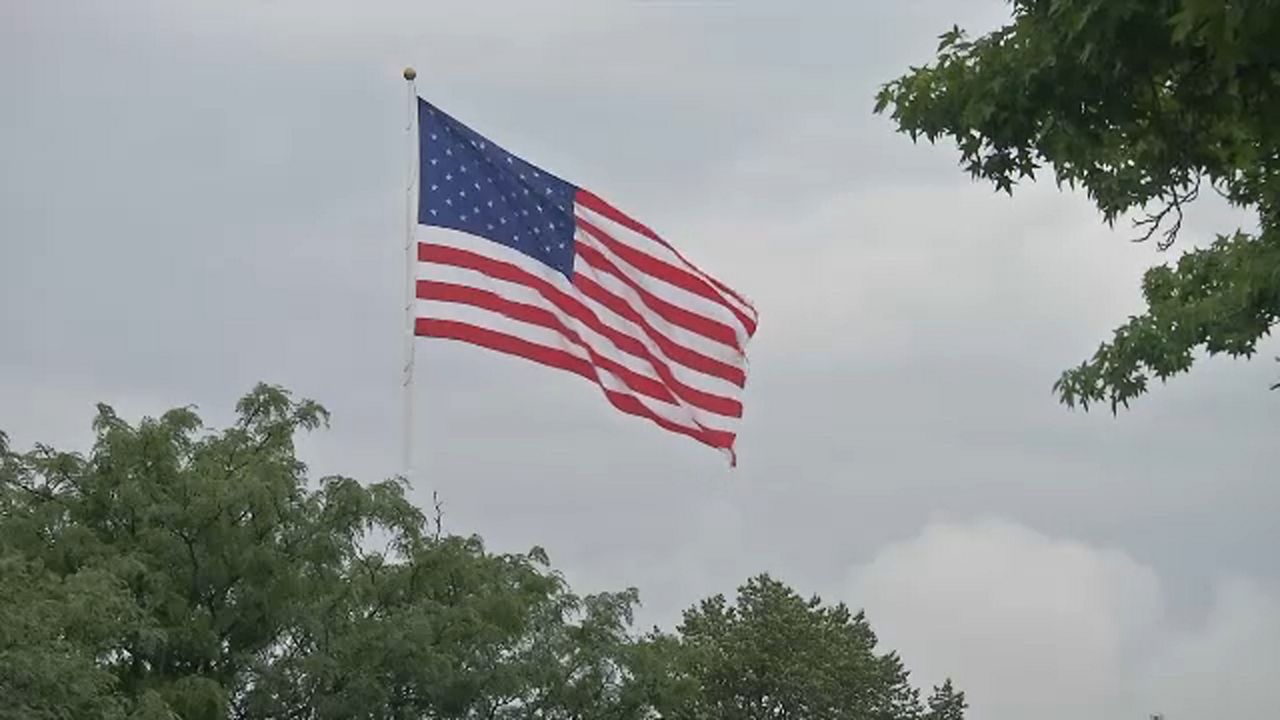 Massive American flag on Staten Island