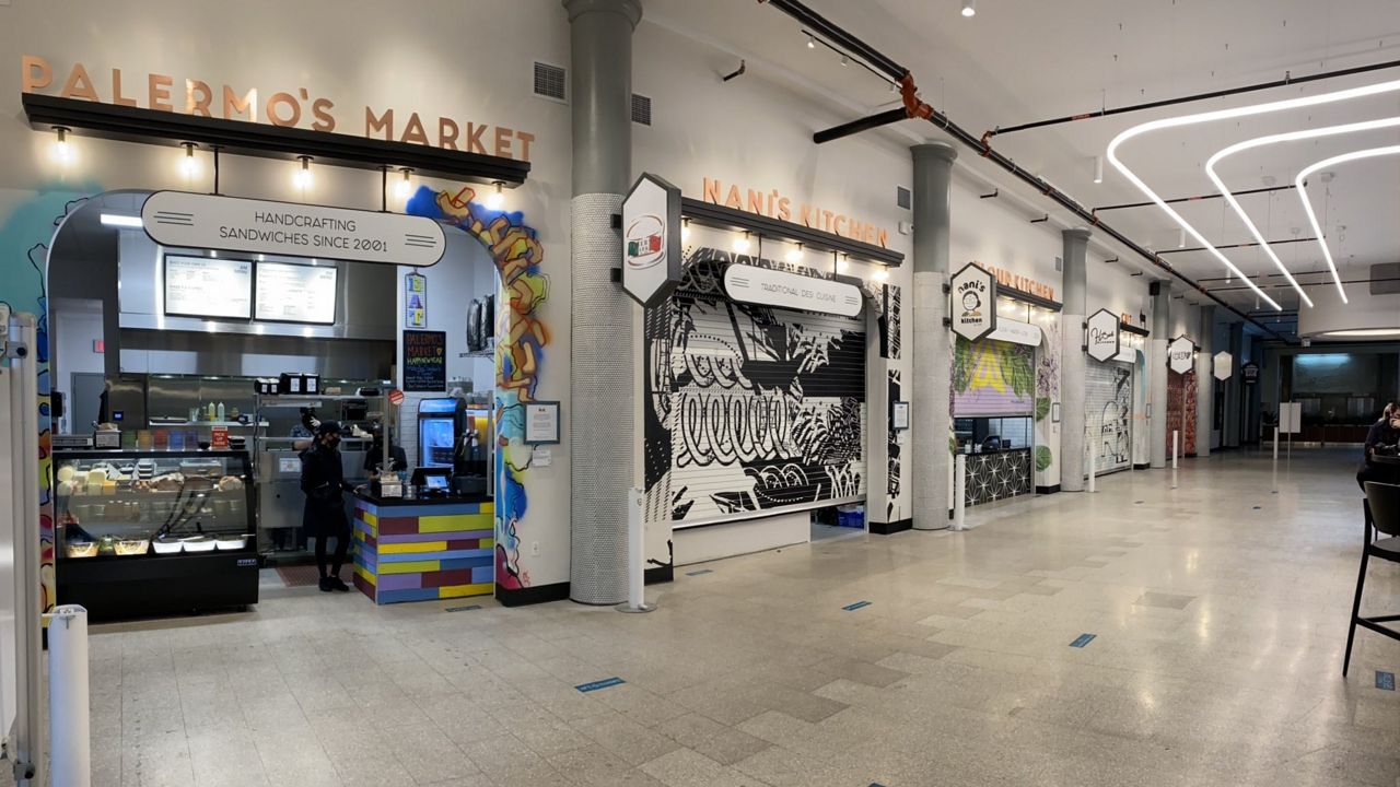 Sibley Square Variety of Food Vendors in Rochester