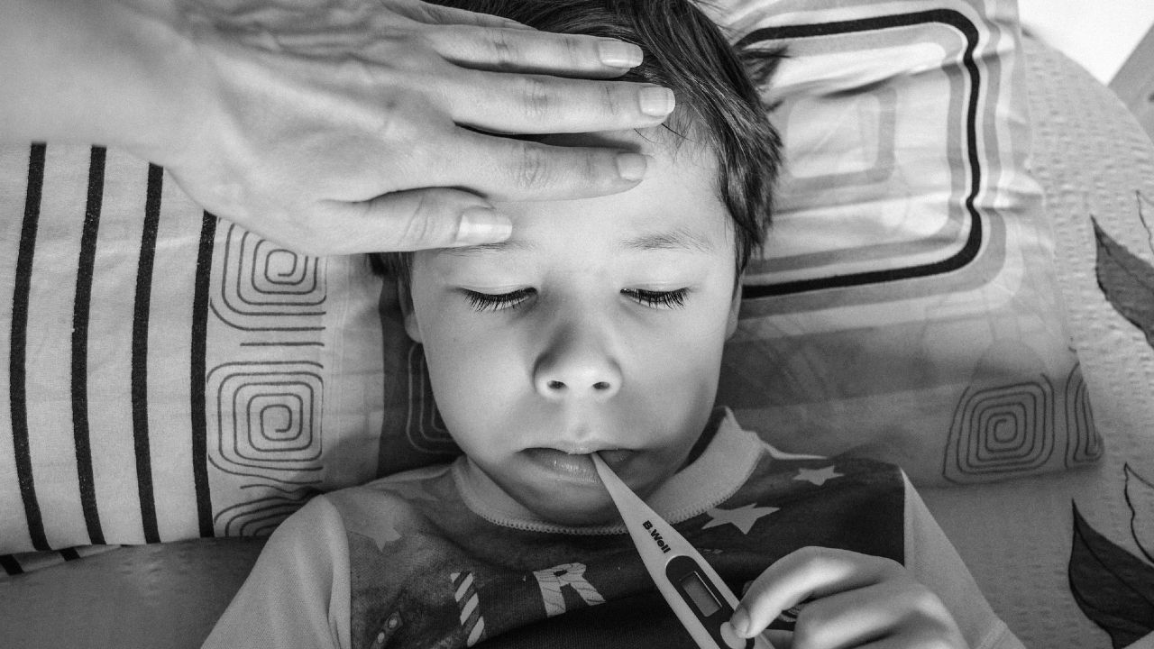 Child with fever.