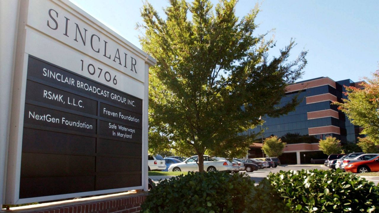 Sinclair Broadcast Group's headquarters stands in Hunt Valley, Md. (AP Photo/Steve Ruark, File)