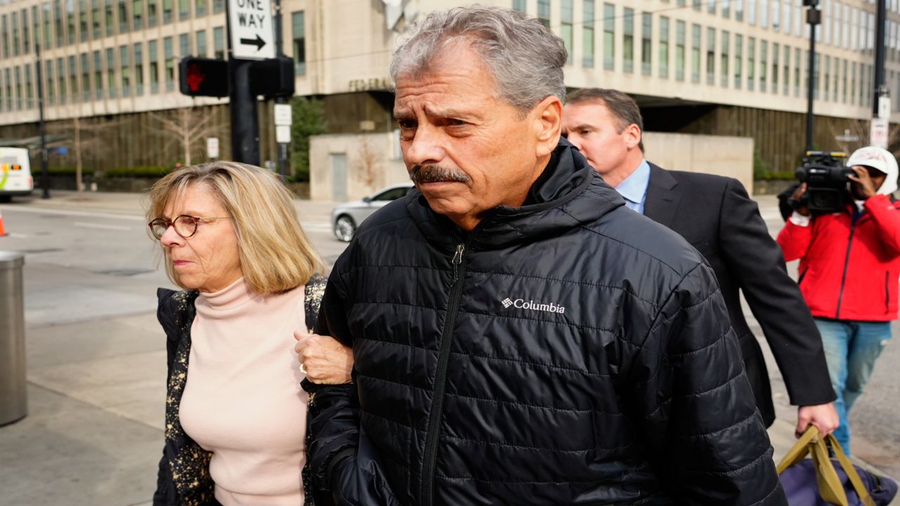 Sam Randazzo, former chair of the Public Utilities Commission of Ohio, leaves U.S. District Court in downtown Cincinnati, Monday, Dec. 4, 2023, after being indicted on 11 counts of bribery and embezzlement.